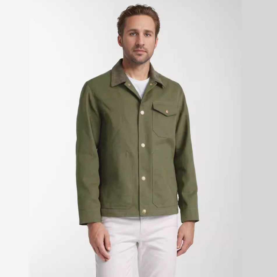 Herren zeitlose Jacke mit strukturiertem Design EB