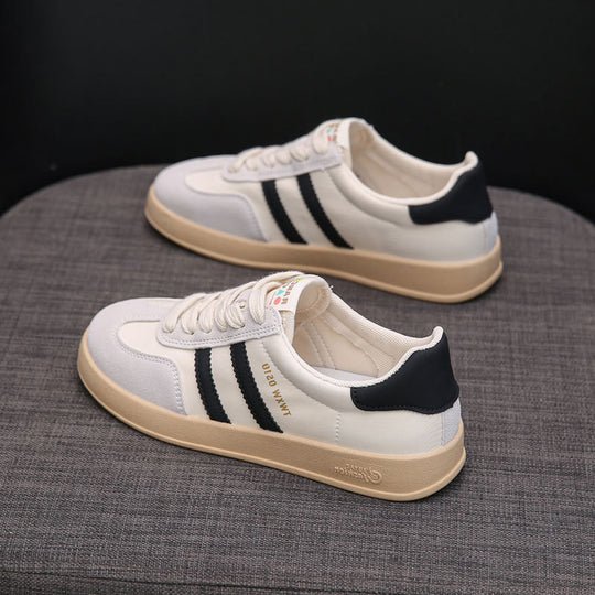 Damen Sportliche Sneakers mit modischen Streifen und dämpfender Sohle EB