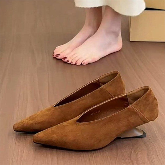Damen spitze Ballerinas mit zartem Design EB
