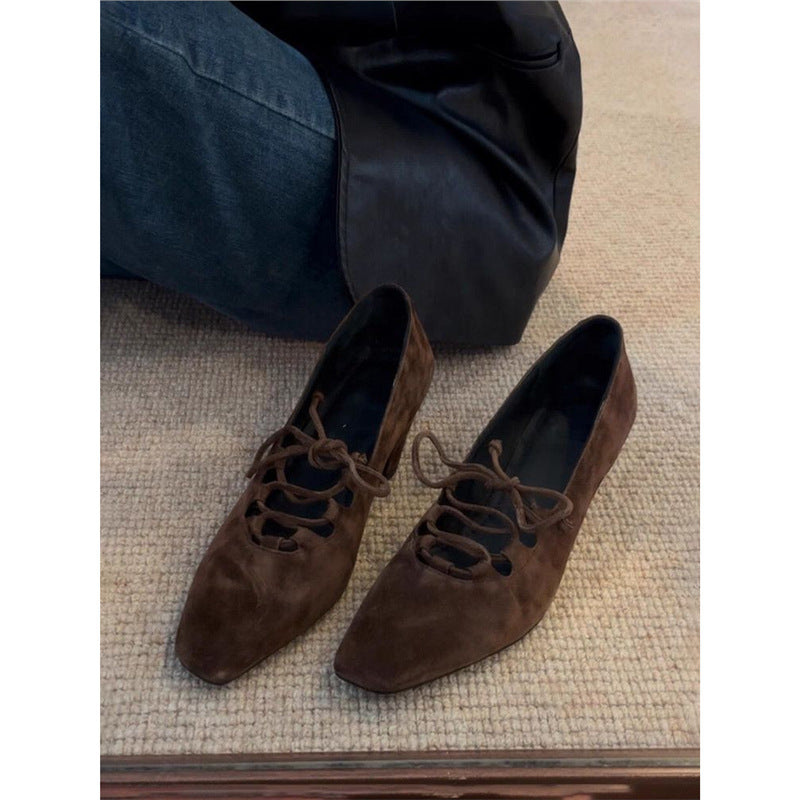 Damen modische Schnürschuhe mit offenem Design EB