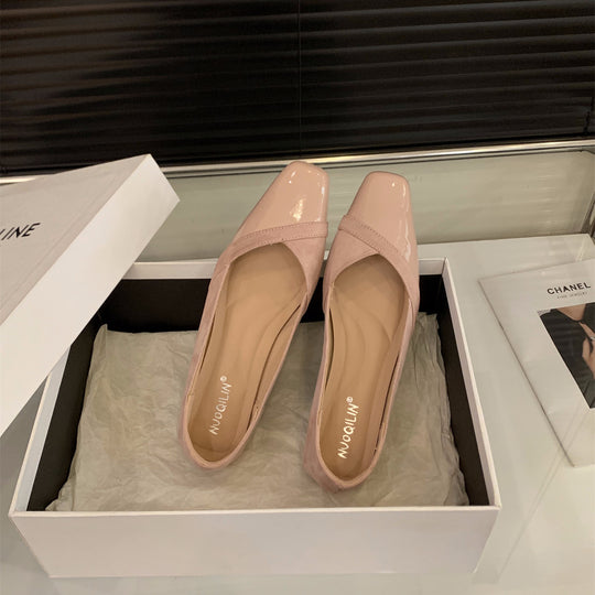 Damen elegante Stiefeletten mit modischem Glanz und komfortablem Fußbett EB
