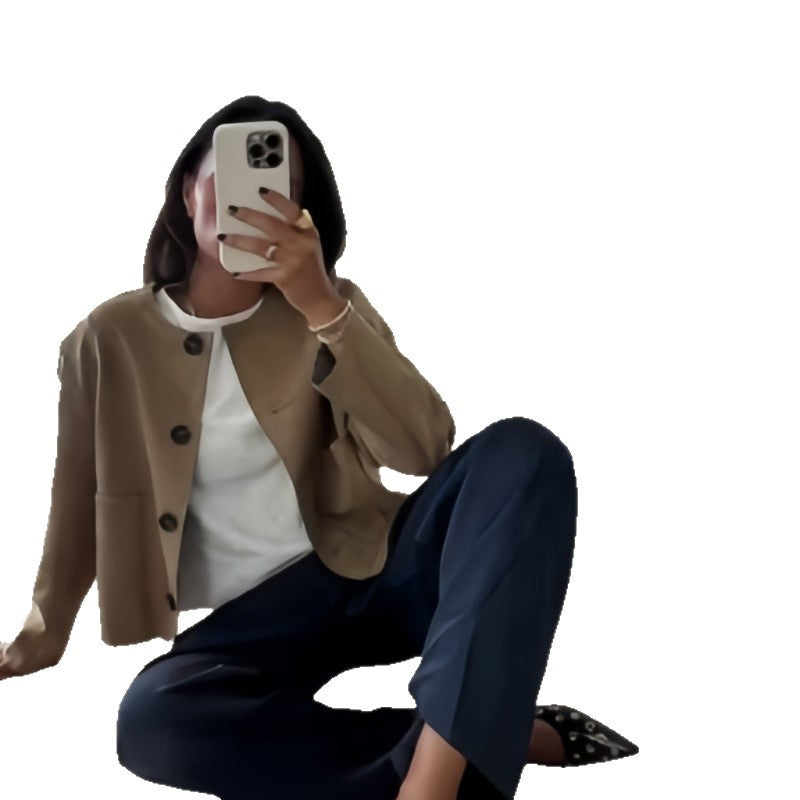 Damen moderne Jacke im minimalistischen Stil EB