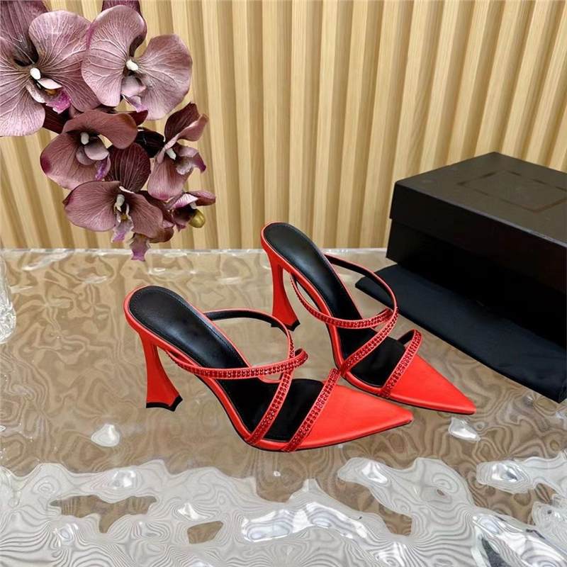 Damen elegante High Heel Sandalen mit modischen Riemen EB