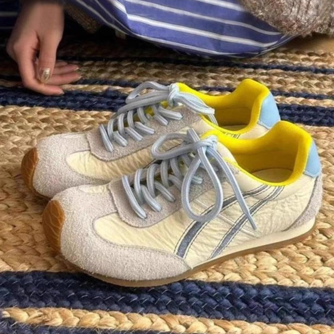 Damen Sportliche Sneakers mit atmungsaktivem Obermaterial und bequemem Fußbett EB