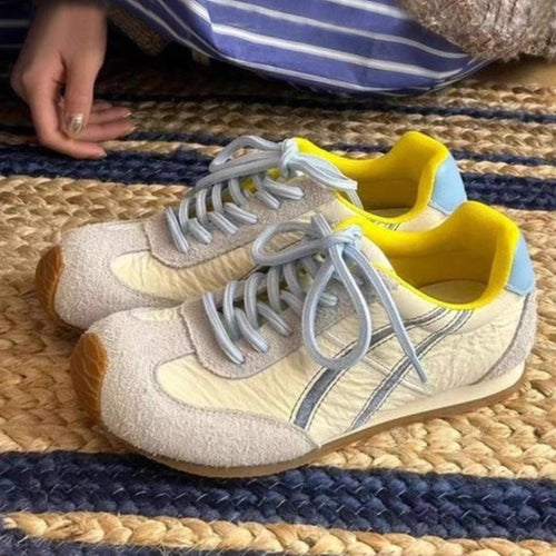 Damen Sportliche Sneakers mit atmungsaktivem Obermaterial und bequemem Fußbett EB