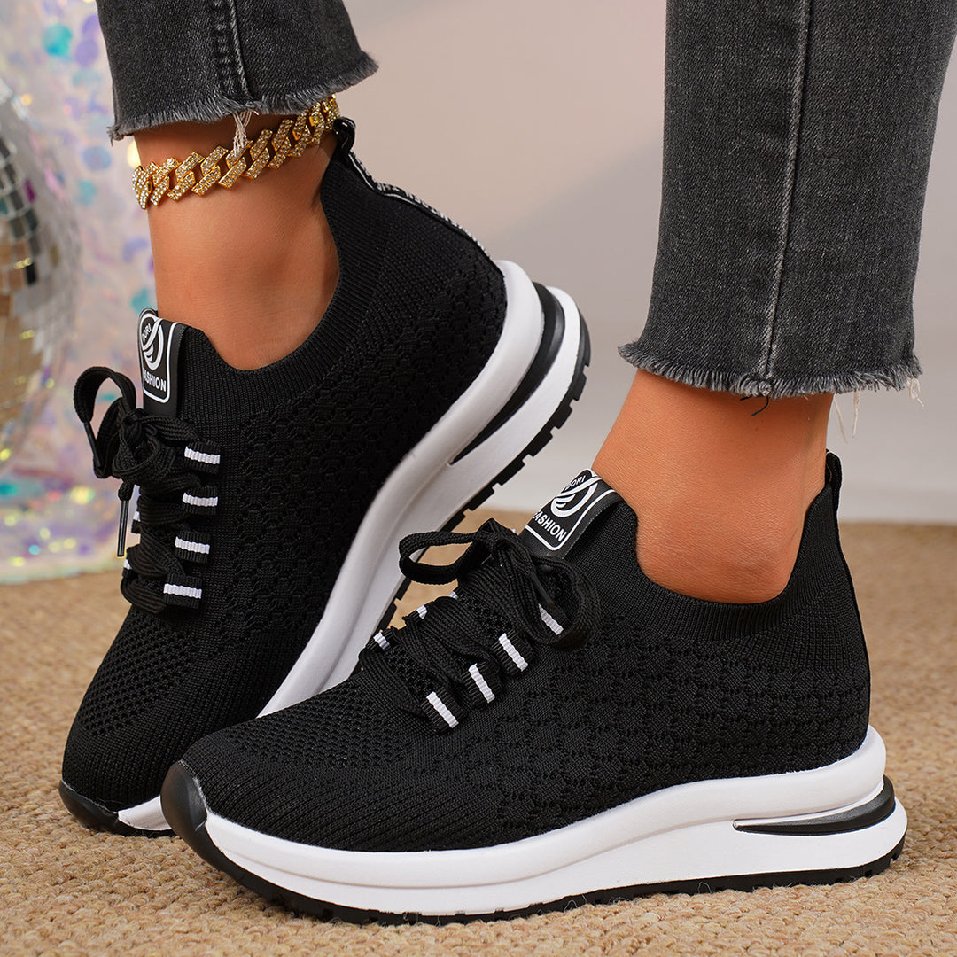 Damen Atmungsaktive Lauf-Sneaker mit flexiblem Obermaterial EB