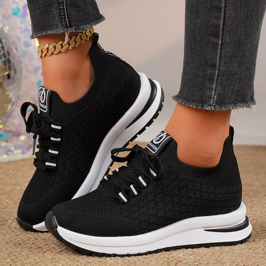 Damen Atmungsaktive Lauf-Sneaker mit flexiblem Obermaterial EB
