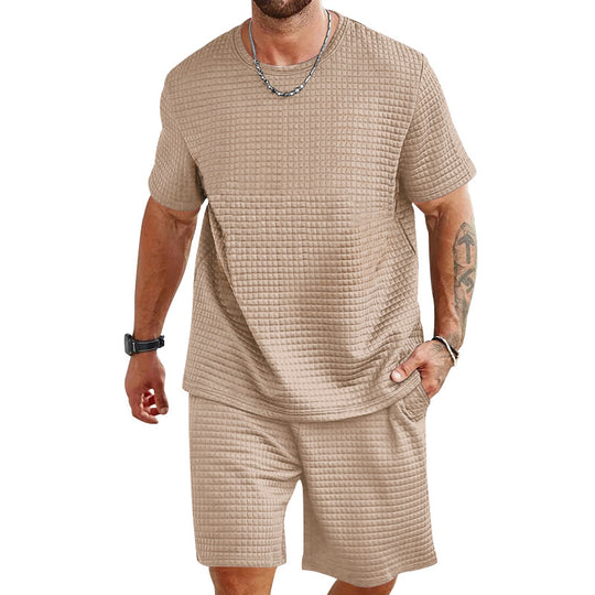 Herren lässiges Freizeit-Set aus hochwertigem Strukturmaterial EB