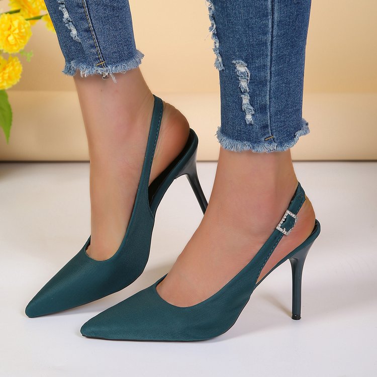 Damen Slingback-Pumps mit elegantem spitzem Zehenbereich und komfortablem Absatz EB