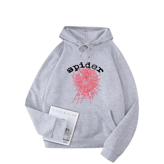 Damen Kapuzensweater mit kreativem Spinnenmotiv EB
