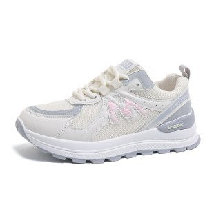 Damen sportive Sneakers mit atmungsaktivem Obermaterial und dämpfender Sohle EB