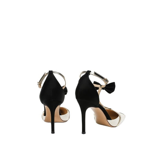 Damen elegante High Heel Schuhe mit modischem Riemendesign und zierlicher Schleifenverzierung EB