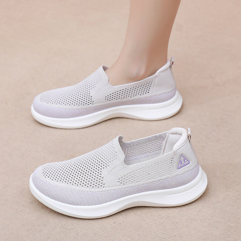 Damen Atmungsaktive Slip-On Sneakers mit flexiblem Komfort EB