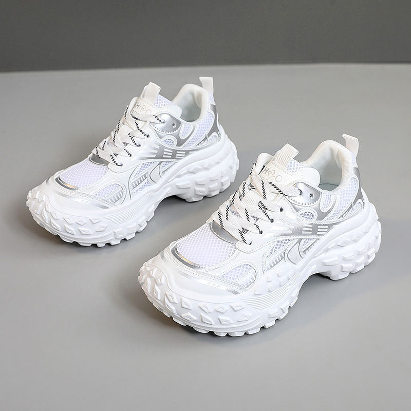 Damen Sportliche Trail-Sneaker mit doppellagiger Gummisohle und atmungsaktiver Mesh-Oberfläche EB