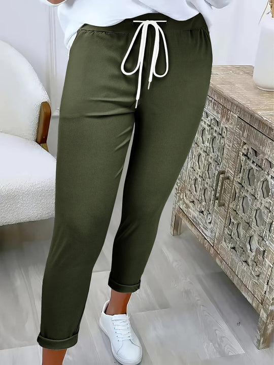 Damen Komfortable Freizeithose mit elastischem Bund EB