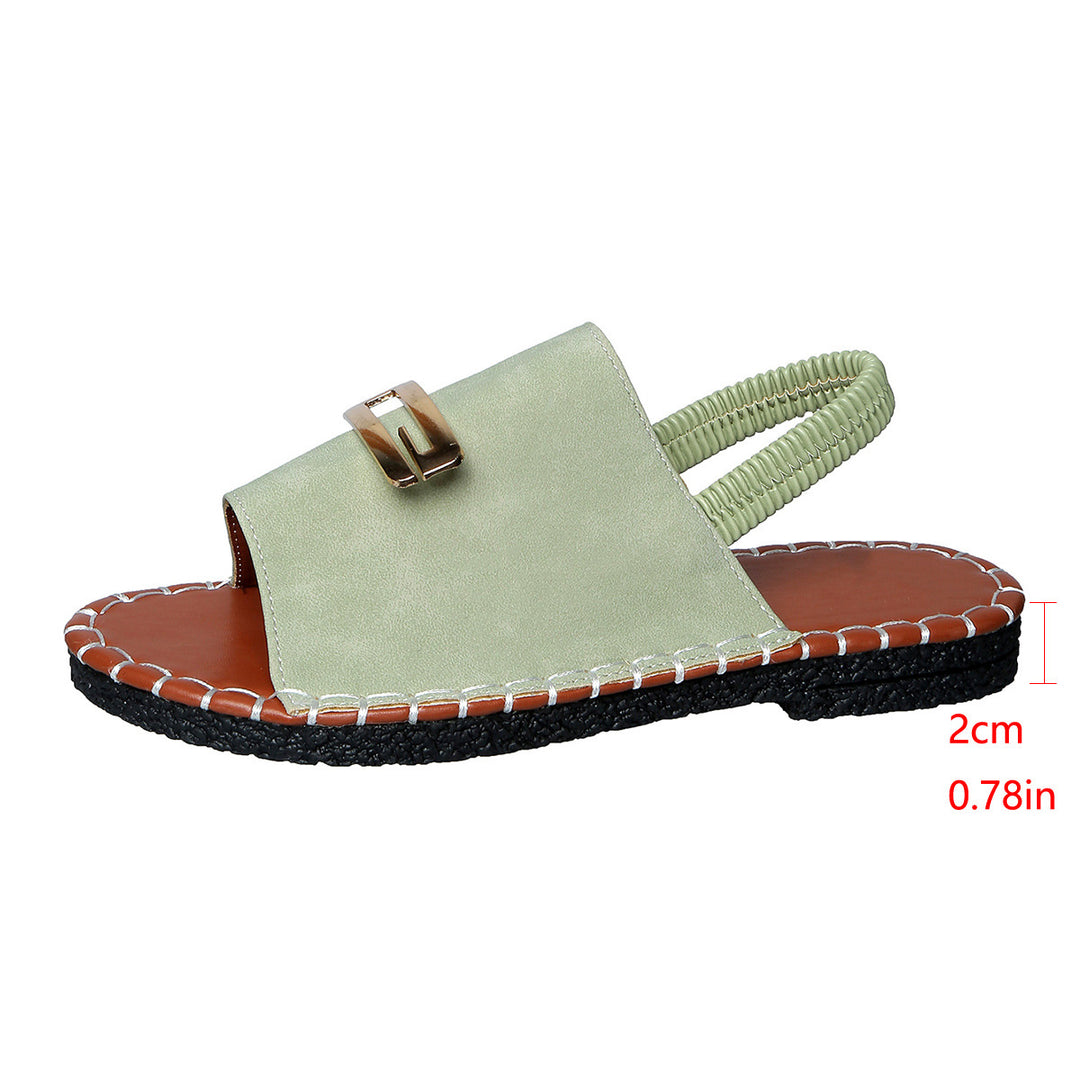 Damen Komfortable Sandalen mit modischem Schnallenverschluss und ergonomischer Fußbettung EB