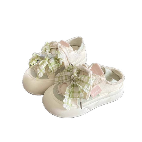 Damen Sneaker mit 3D-Rüschen-Design und atmungsaktivem Obermaterial EB