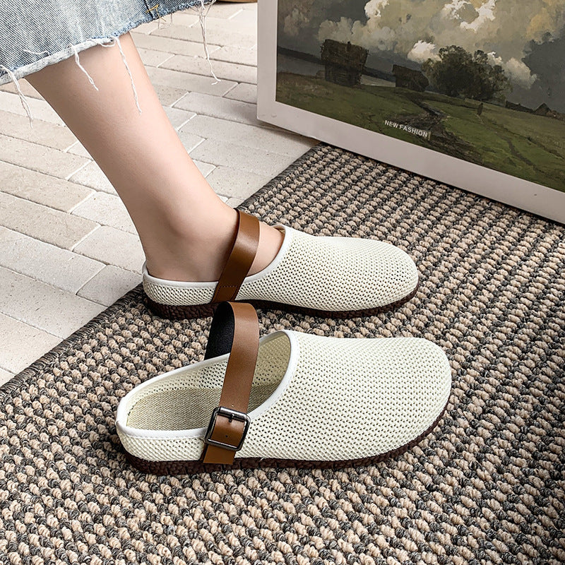 Damen Atmungsaktive Clogs mit verstellbarem Riemen EB