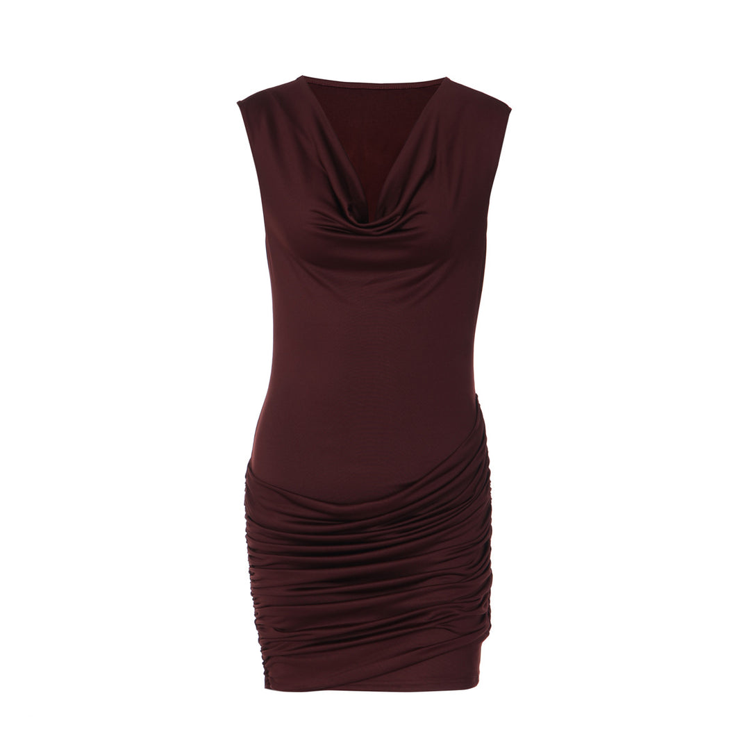 Damen Figurbetontes Wickelkleid EB