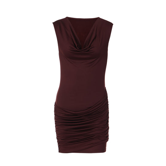 Damen Figurbetontes Wickelkleid EB