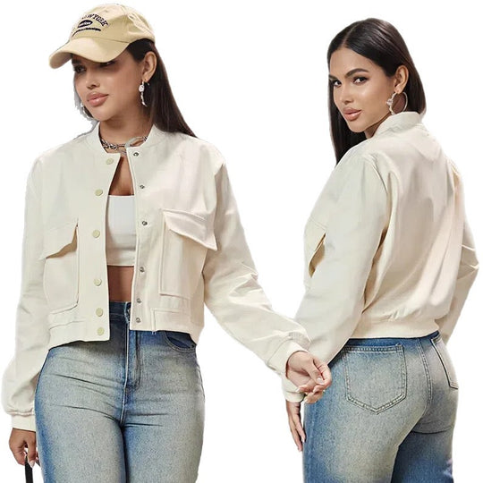 Damen elegante cropped Jacke EB