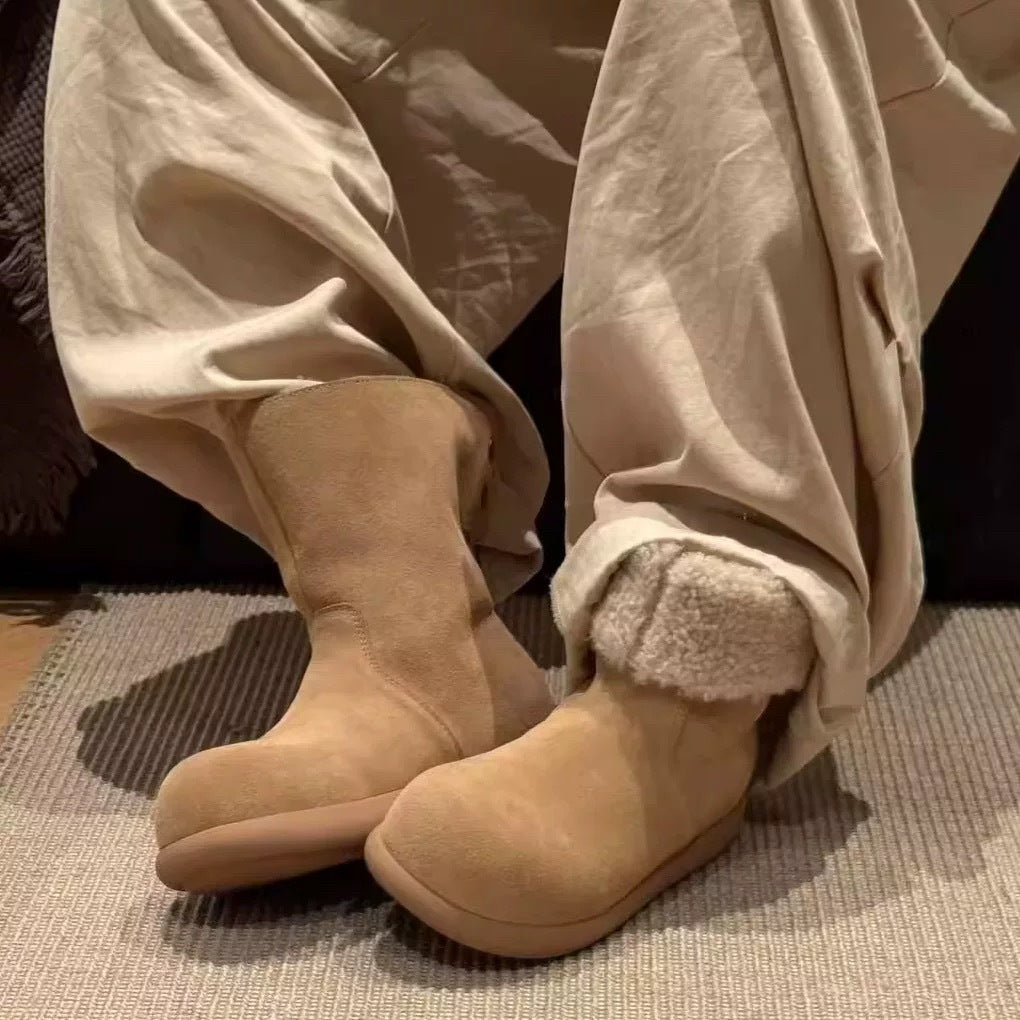 Damen Komfortable Winterboots mit weich gefüttertem Innenbereich EB