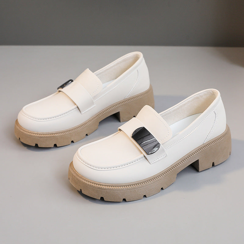 Damen elegante Loafers mit markanter Blocksohle EB