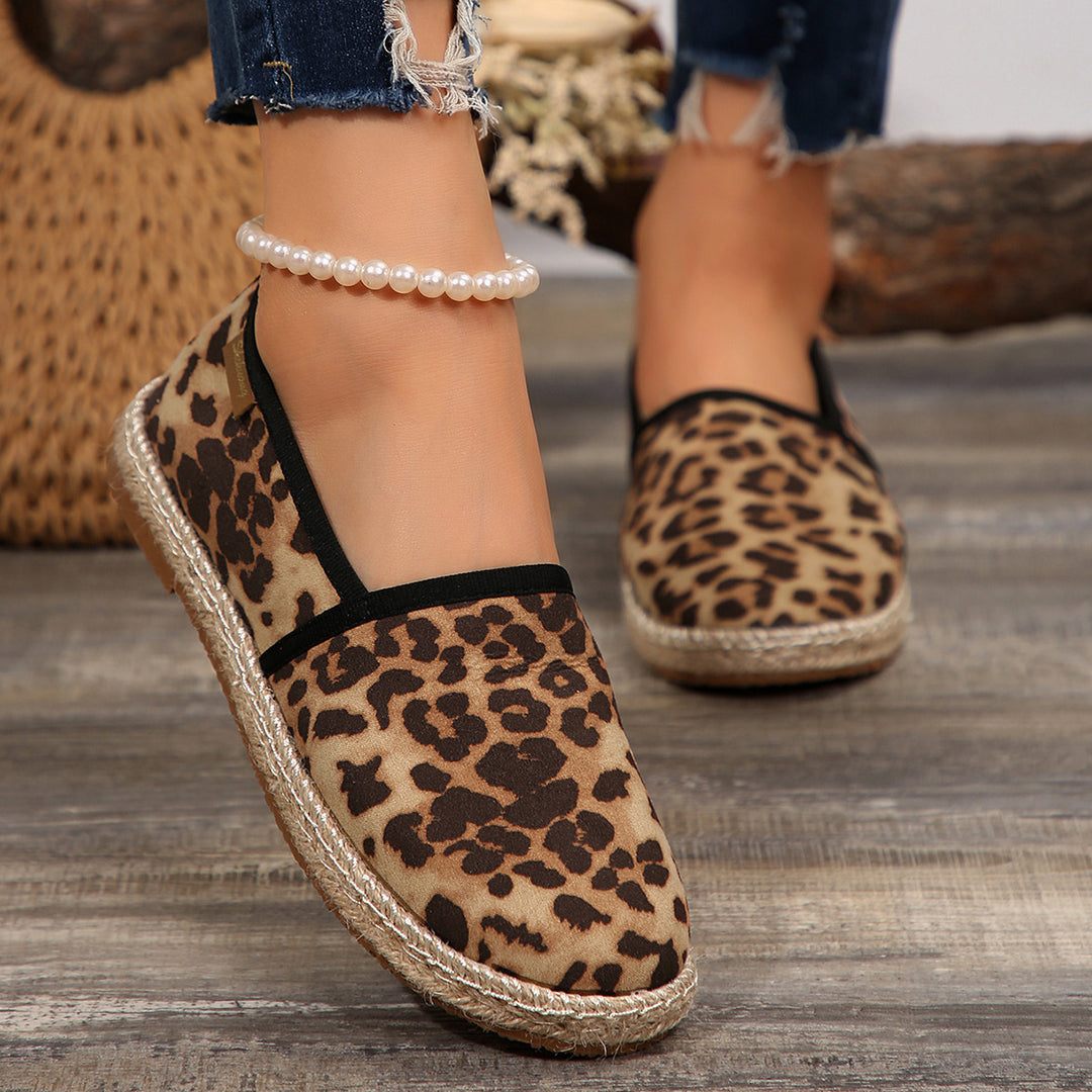 Damen Espadrilles mit elastischem Obermaterial und komfortabler Sohle EB
