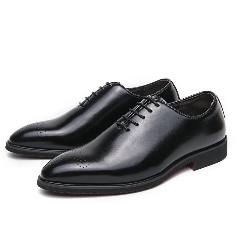 Herren elegante Schnürschuhe aus hochwertigem Leder mit modischem Design EB