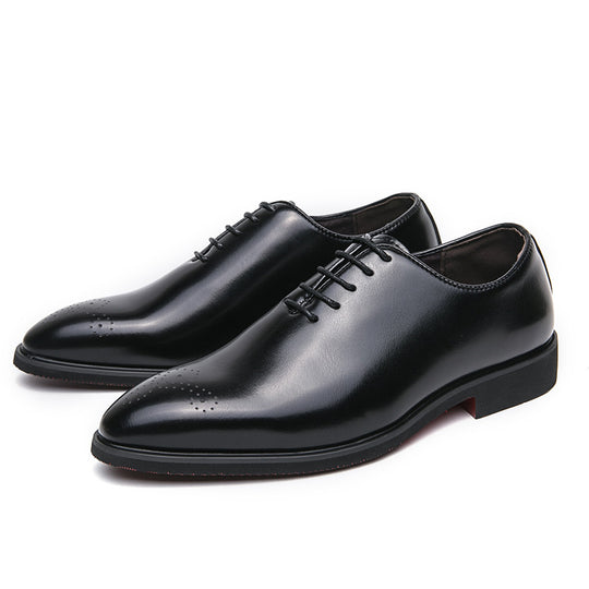 Herren elegante Schnürschuhe aus hochwertigem Leder mit modischem Design EB