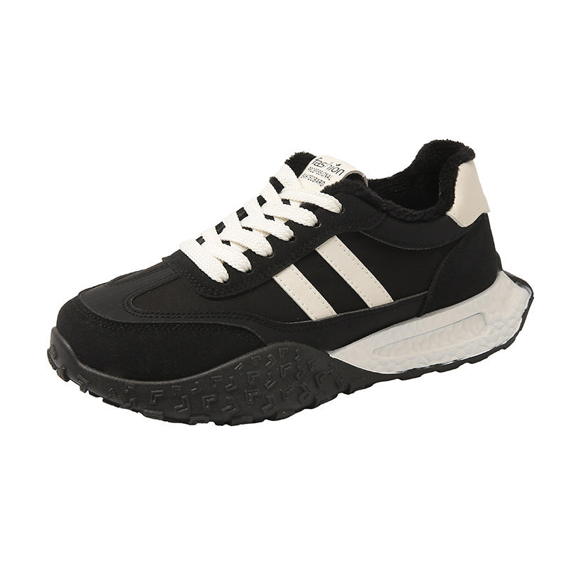 Damen Sportliche Sneakers mit bequemem Fleece-Innenfutter und rutschfester Sohle EB