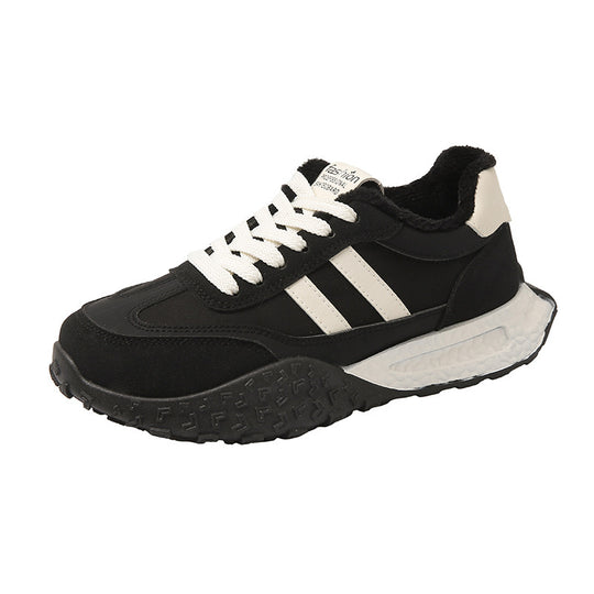 Damen Sportliche Sneakers mit bequemem Fleece-Innenfutter und rutschfester Sohle EB