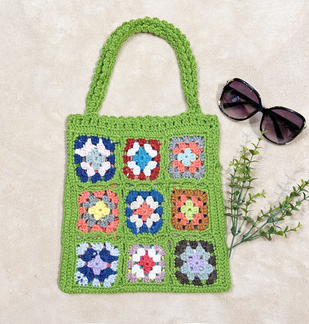 Damen Handgefertigte Häkel-Tasche EB