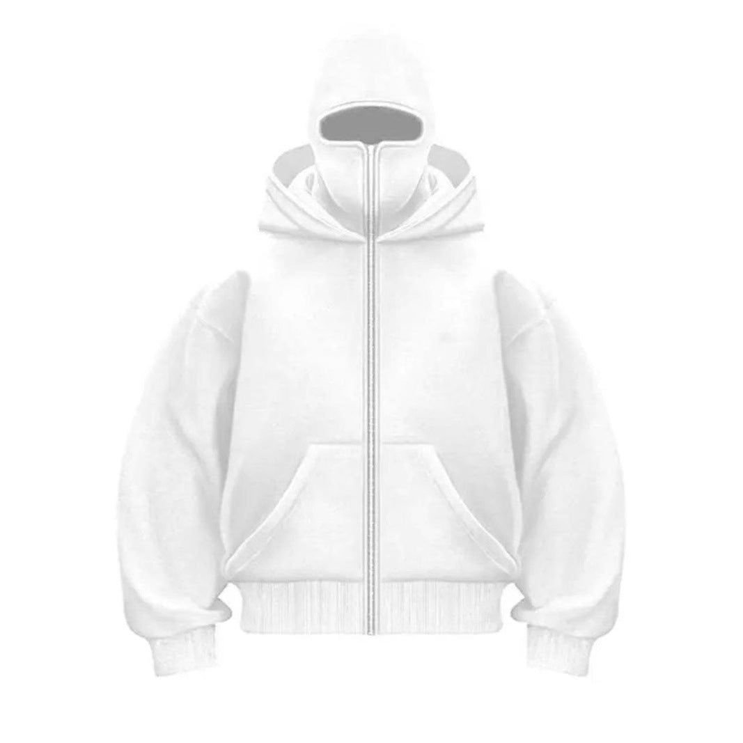 Damen trendige Kapuzenjacke mit hohem Kragen EB