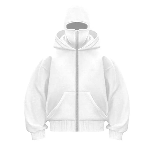 Damen trendige Kapuzenjacke mit hohem Kragen EB