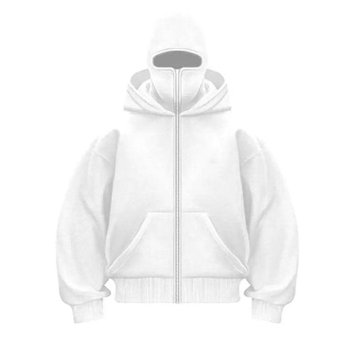 Damen trendige Kapuzenjacke mit hohem Kragen EB