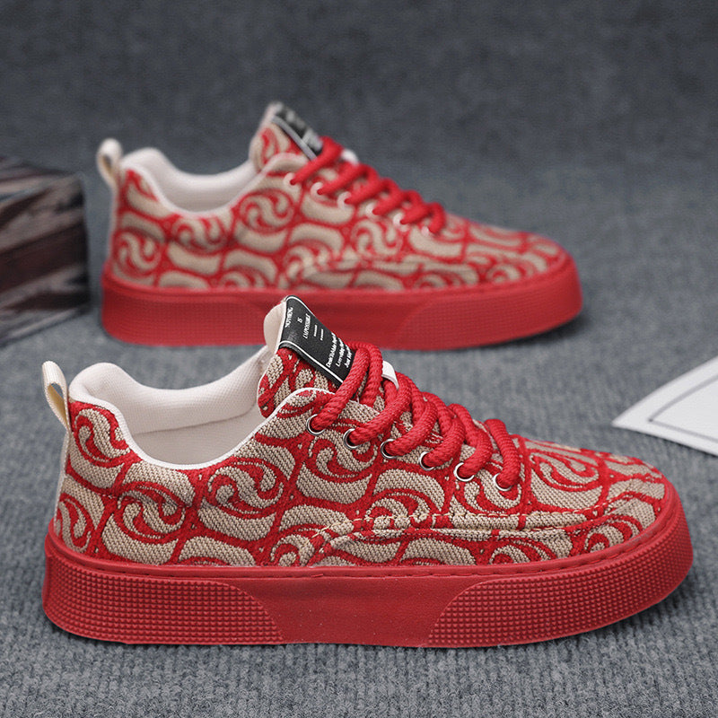 Damen Modische Sneakers mit hochwertiger Textiloberfläche EB