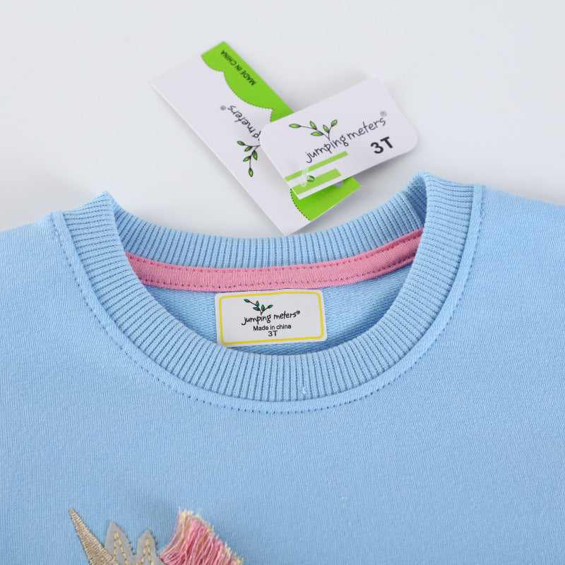Mädchen Sweatshirt mit bezauberndem Einhorn-Design EB