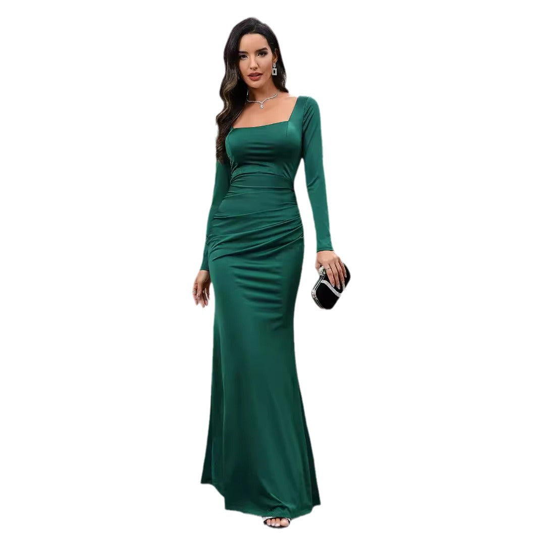 Damen Elegantes Oberteil mit langem Arm und figurformendem Schnitt EB