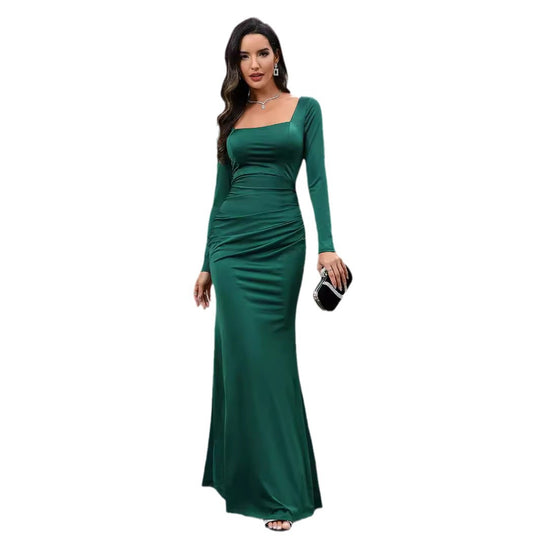 Damen Elegantes Oberteil mit langem Arm und figurformendem Schnitt EB