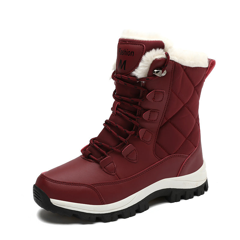 Damen Isolierte Winterstiefel mit rutschfester Sohle und kuscheligem Innenfutter EB