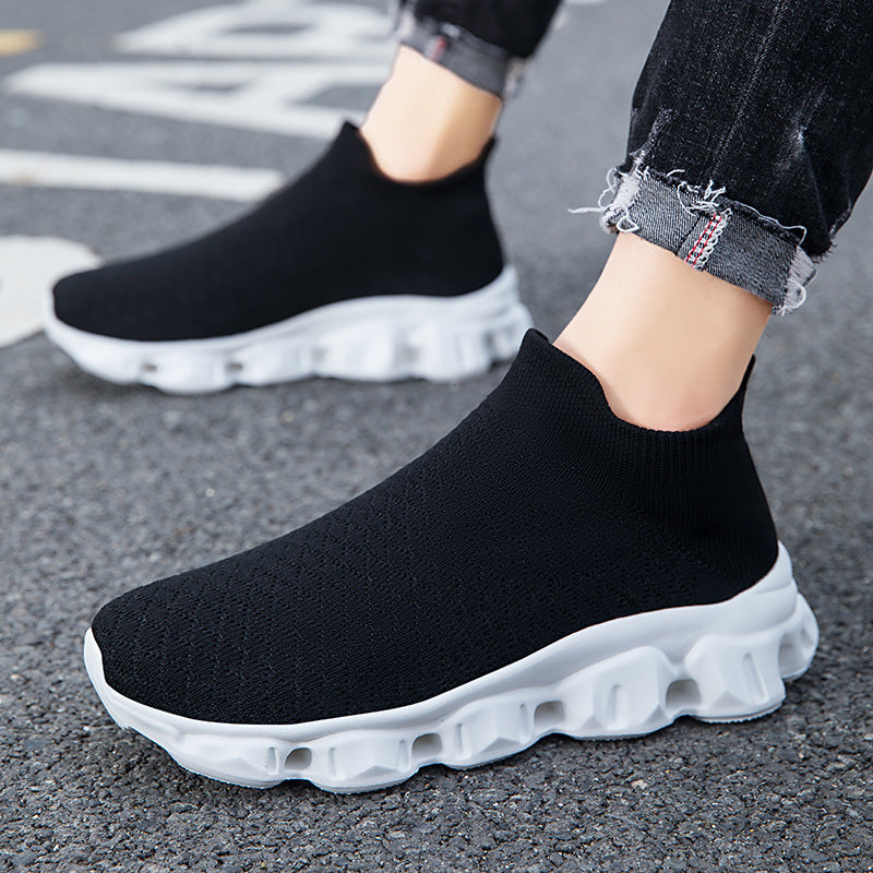 Damen High-Top Strick-Sneaker mit luftiger Sohle EB