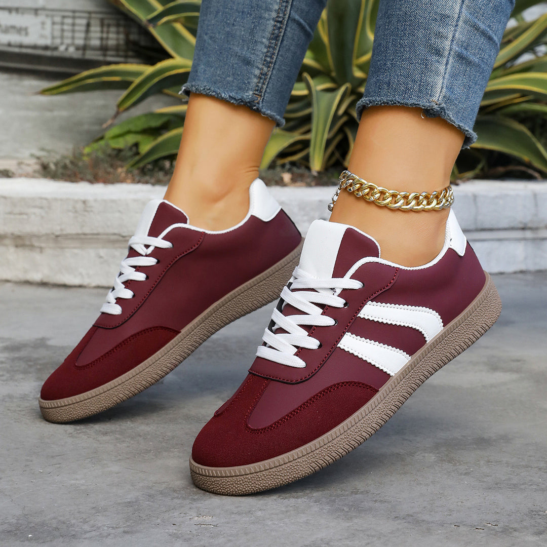 Damen Sportschuhe mit eleganter Retro-Ästhetik und bequemer Laufsohle EB