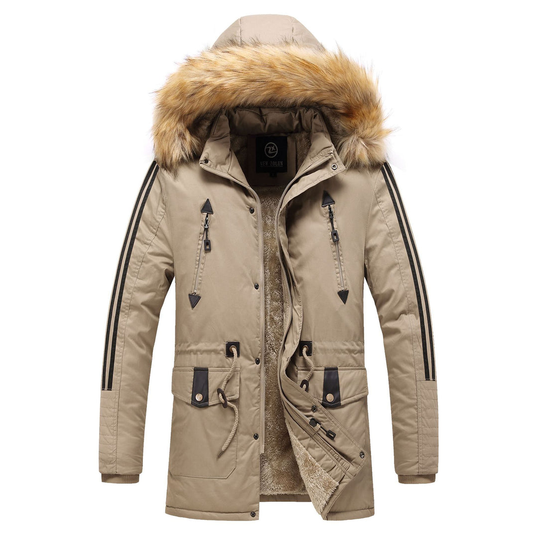 Herren Winterparka mit abnehmbarem Kunstfellkragen EB