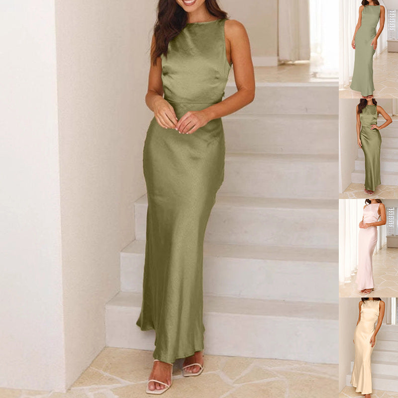 Damen elegantes Etuikleid mit Rückenverschluss und dezenten Details EB