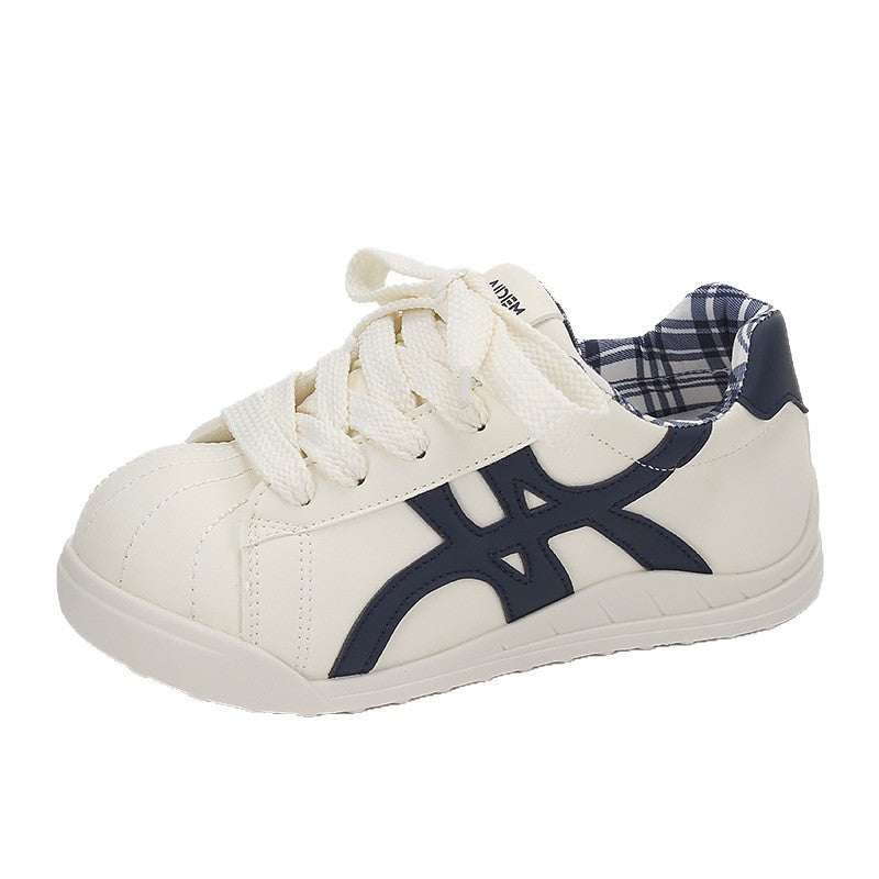 Damen Sportliche Sneaker mit kariertem Innenfutter und modischem Design EB