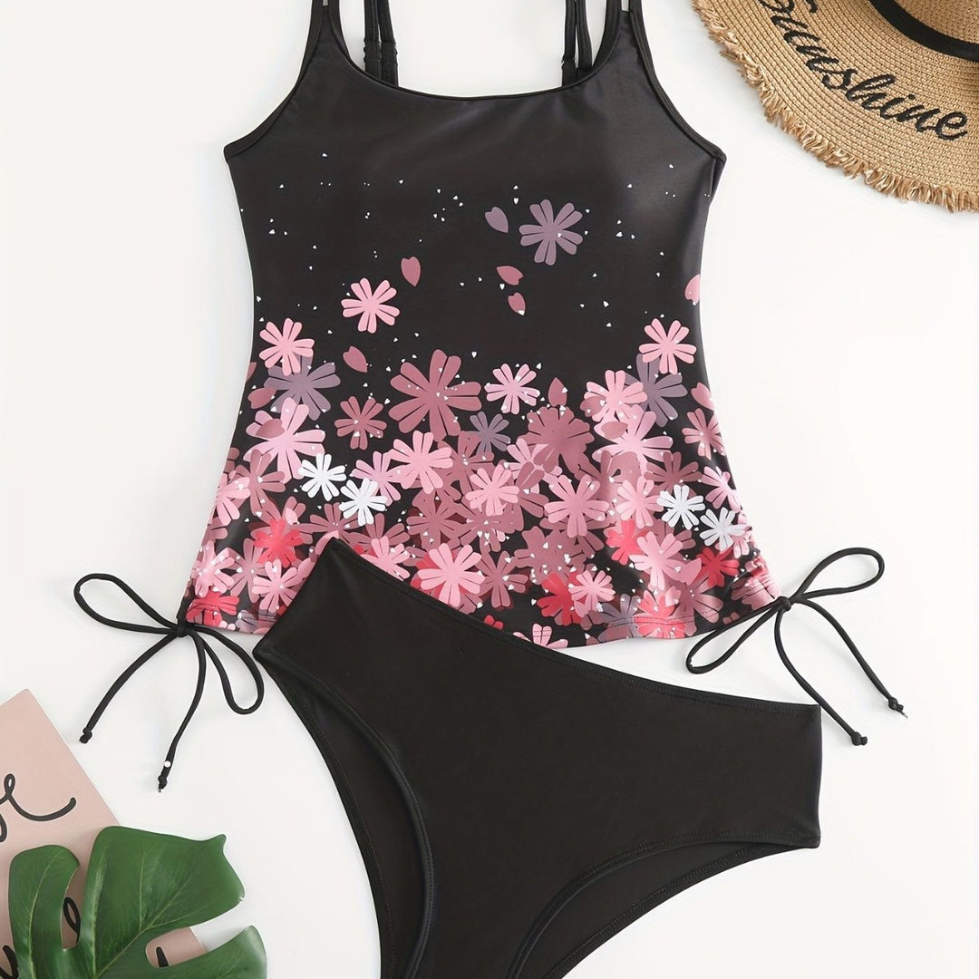 Damen Sport Tankini mit verstellbaren Trägern EB