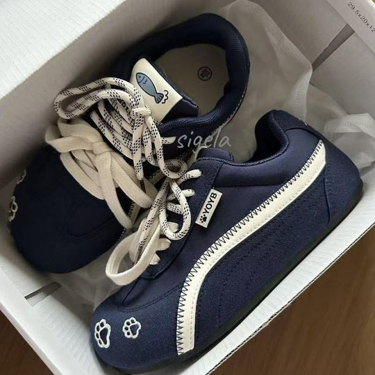 Damen Sneaker mit verspieltem Tiermotiv und bequemer Dämpfung EB