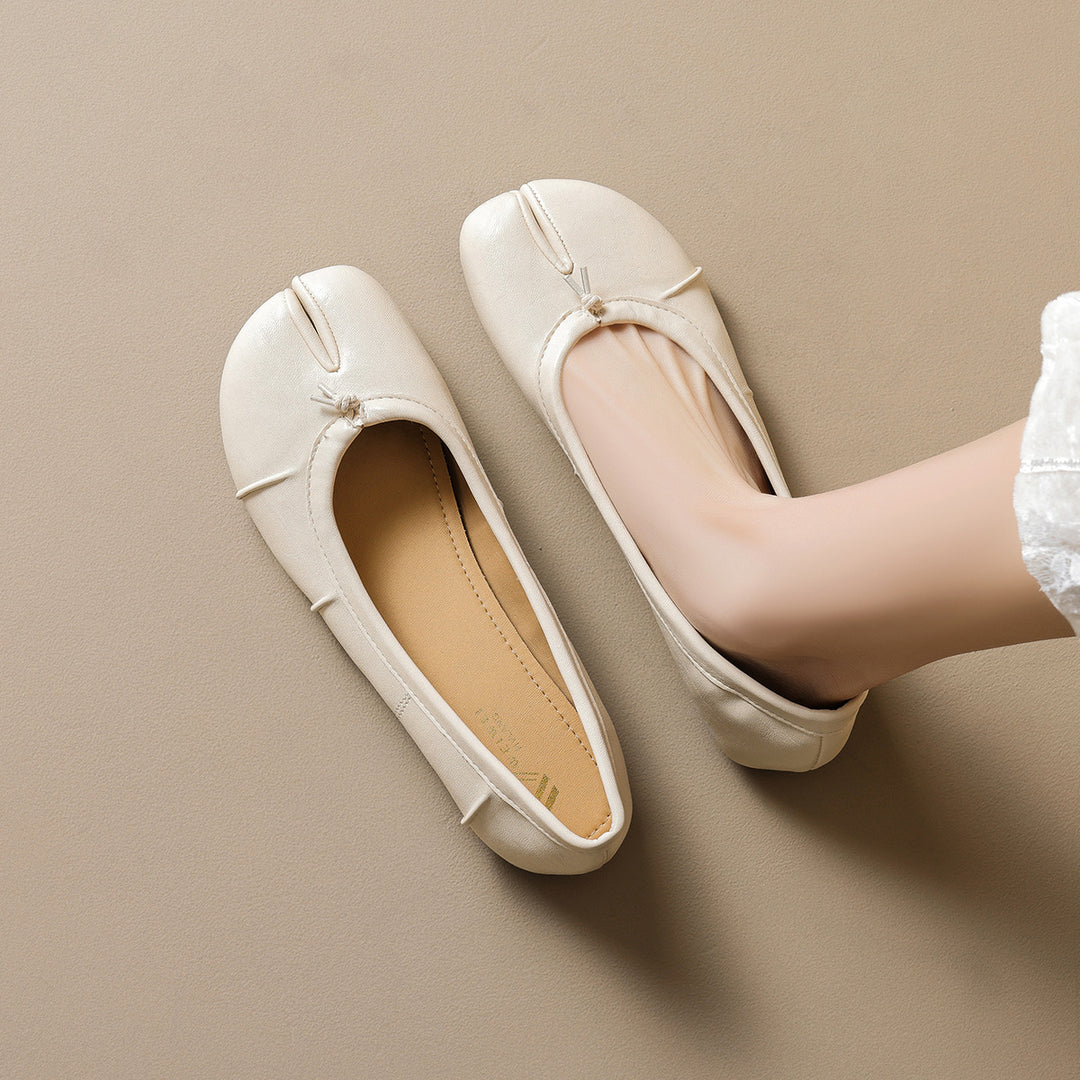 Damen Ballerinas mit komfortabler Passform und schickem Schnürdetail EB