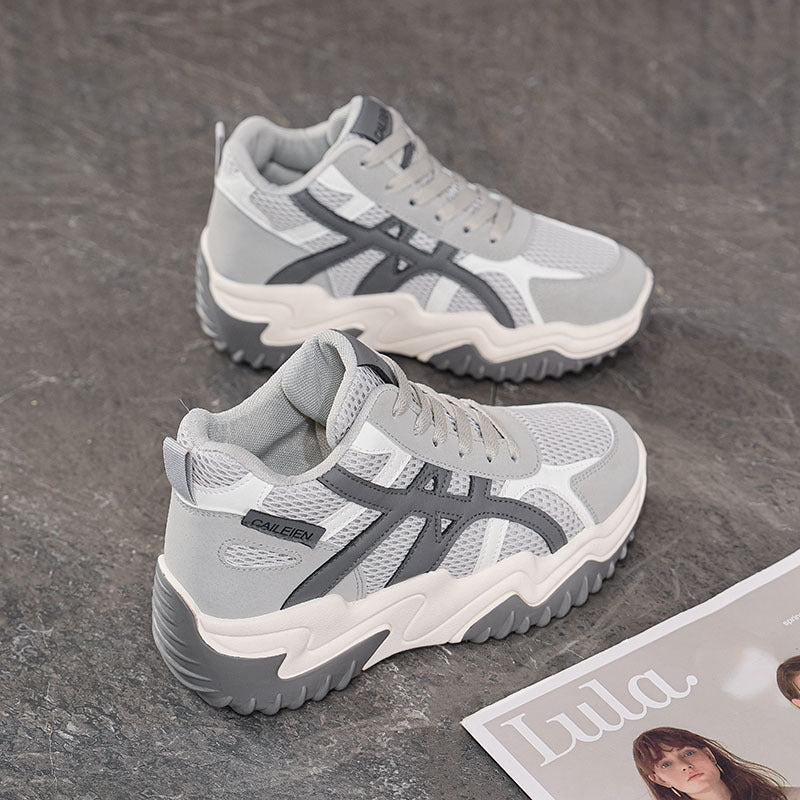 Damen Sportliche Chunky Sneakers mit atmungsaktivem Obermaterial und dämpfendem Design EB